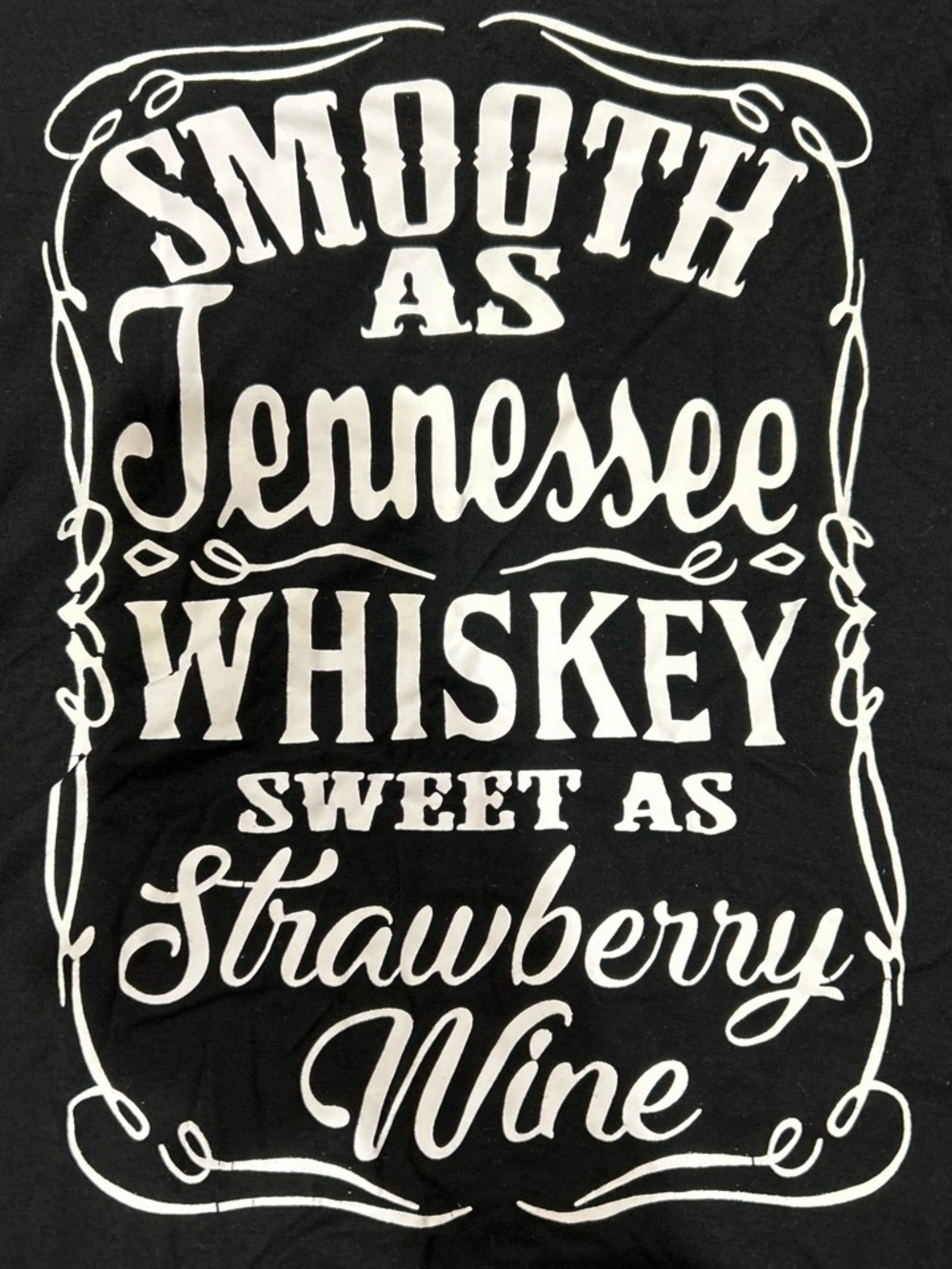 Black Kids' Graphic Tee - Smooth as Tennessee Whiskey
